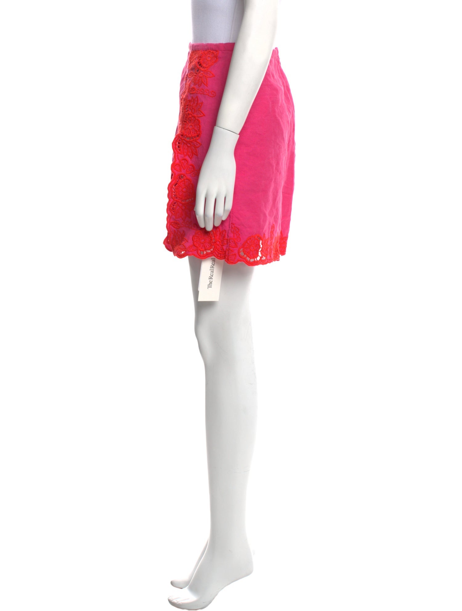 Tach Clothing Linen Mini Skirt