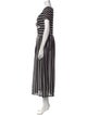 Tach Clothing Striped Midi Length Dress