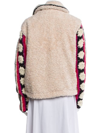 Tach Clothing Printed Faux Fur Jacket