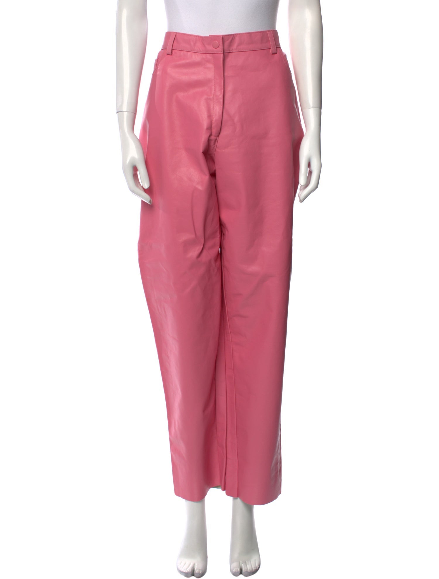 Tach Clothing Leather Straight Leg Pants