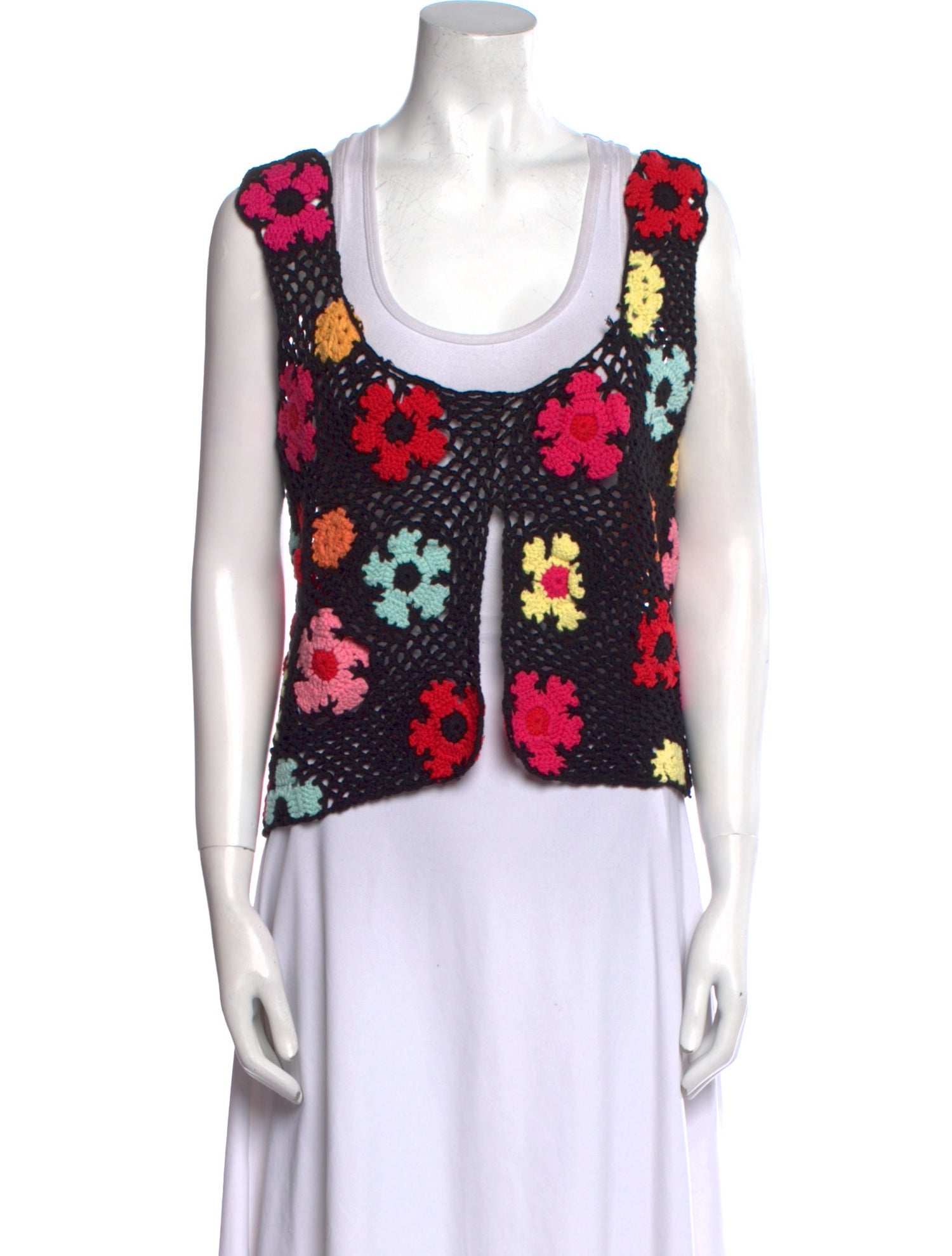 Tach Clothing Floral Print Scoop Neck Sweater