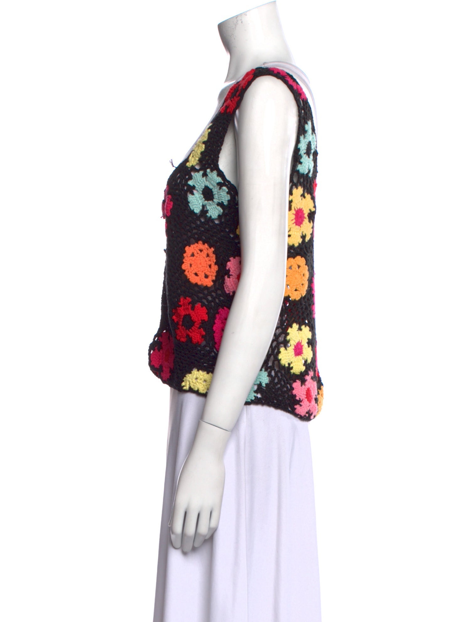 Tach Clothing Floral Print Scoop Neck Sweater