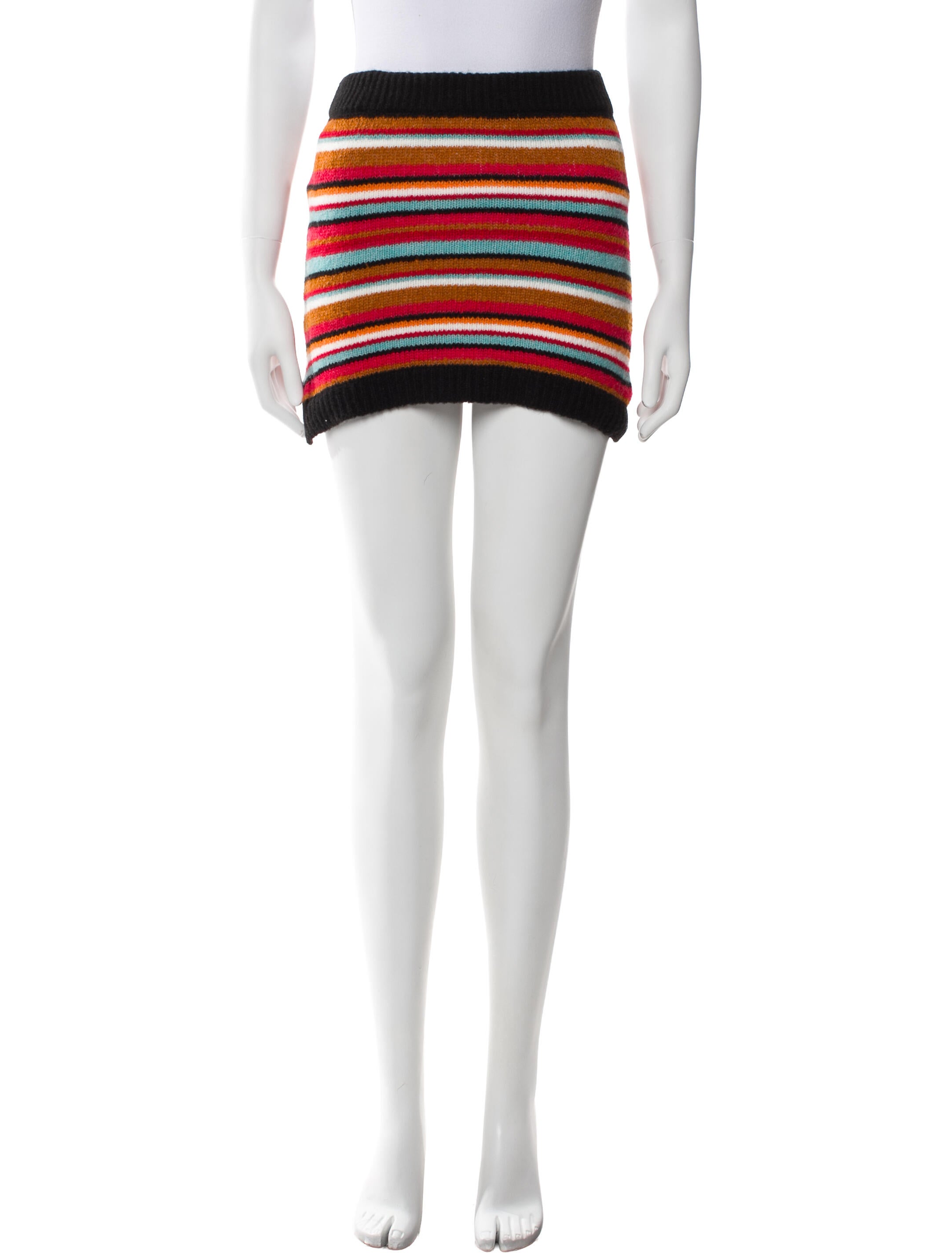 Tach Clothing Striped Mini Skirt