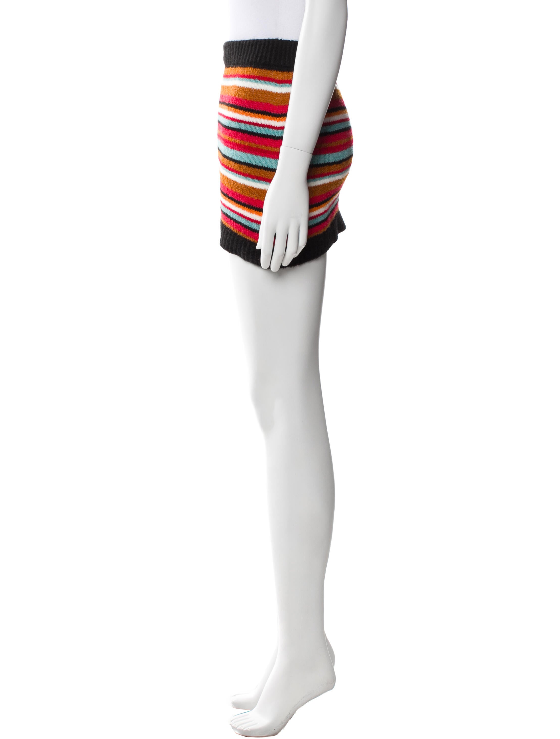 Tach Clothing Striped Mini Skirt