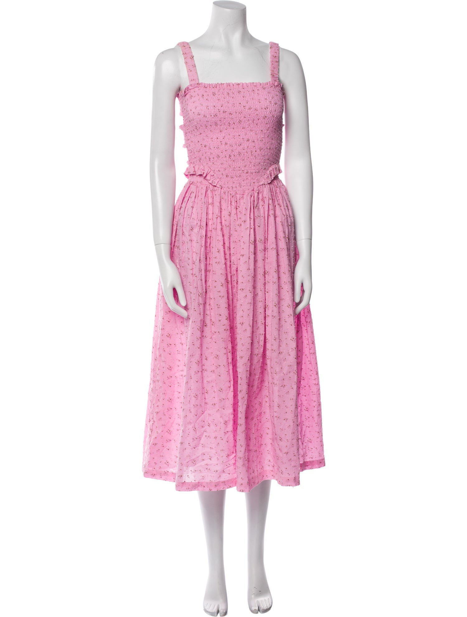 Tach Clothing Floral Print Midi Length Dress