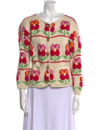 Tach Clothing Merino Wool Floral Print Sweater