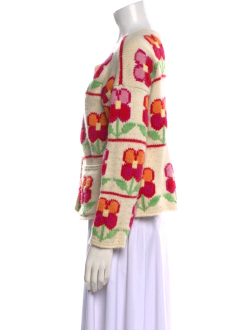 Tach Clothing Merino Wool Floral Print Sweater