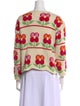 Tach Clothing Merino Wool Floral Print Sweater