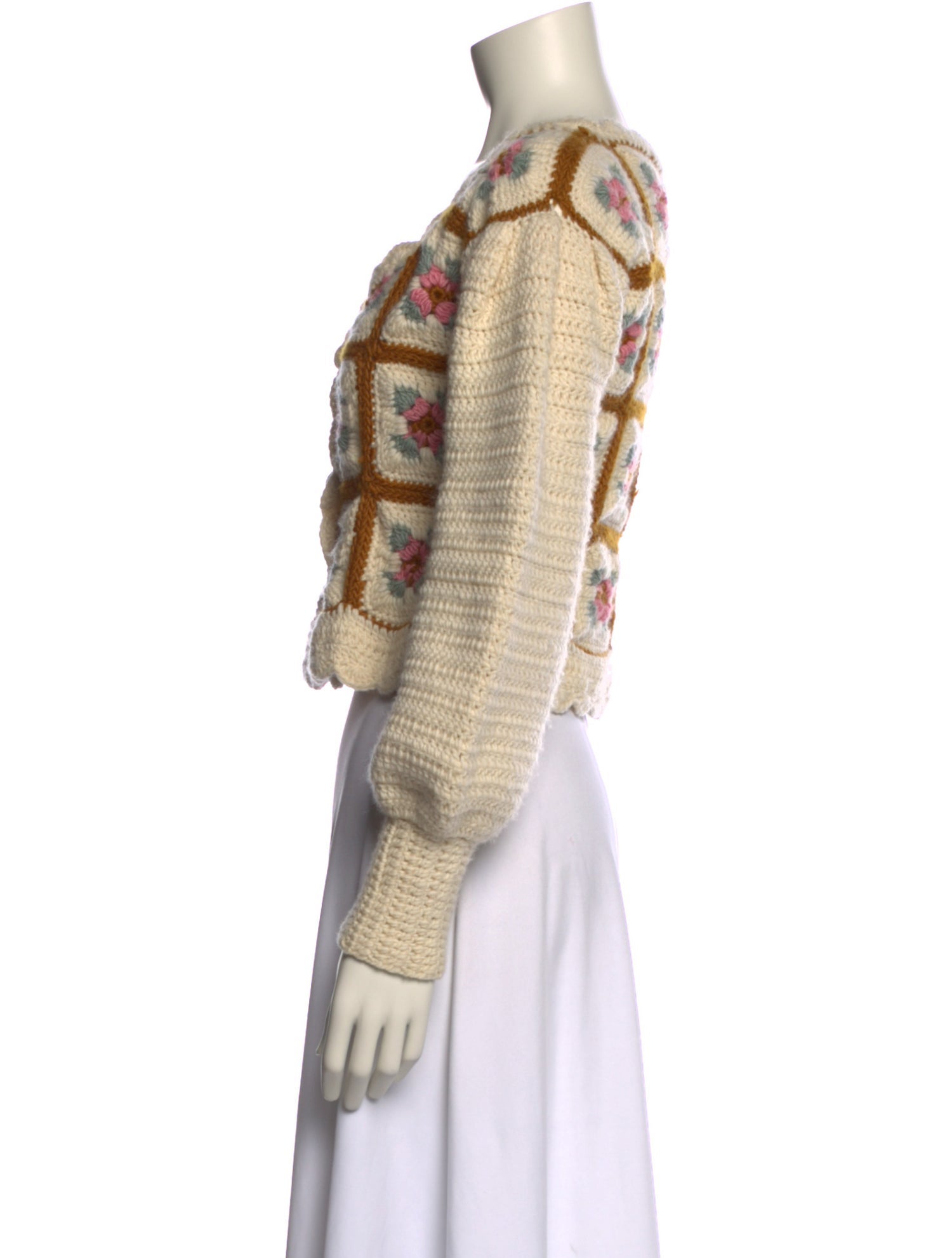 Tach Clothing Merino Wool Floral Print Sweater