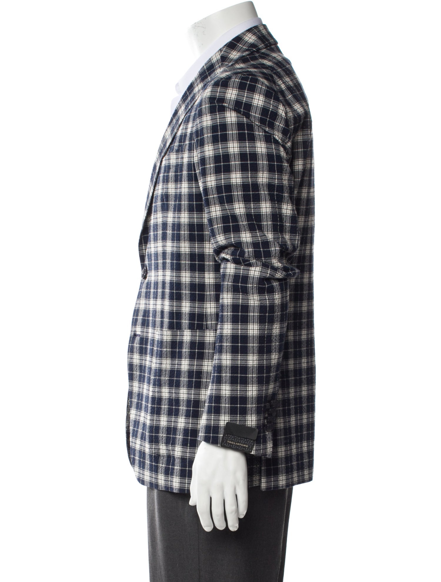 Tagliatore Plaid Print Blazer w/ Tags