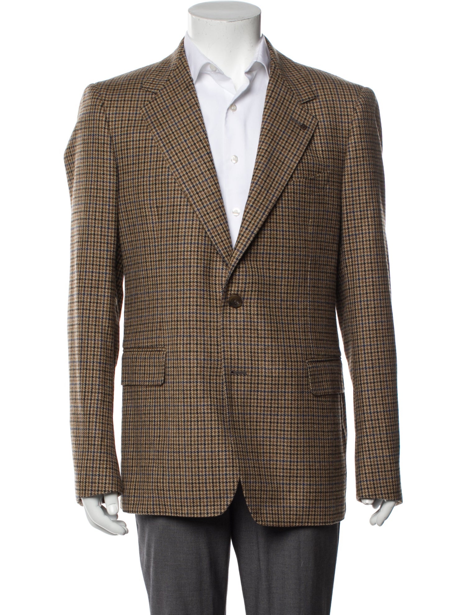 Tagliatore Lambswool Houndstooth Print Sport Coat