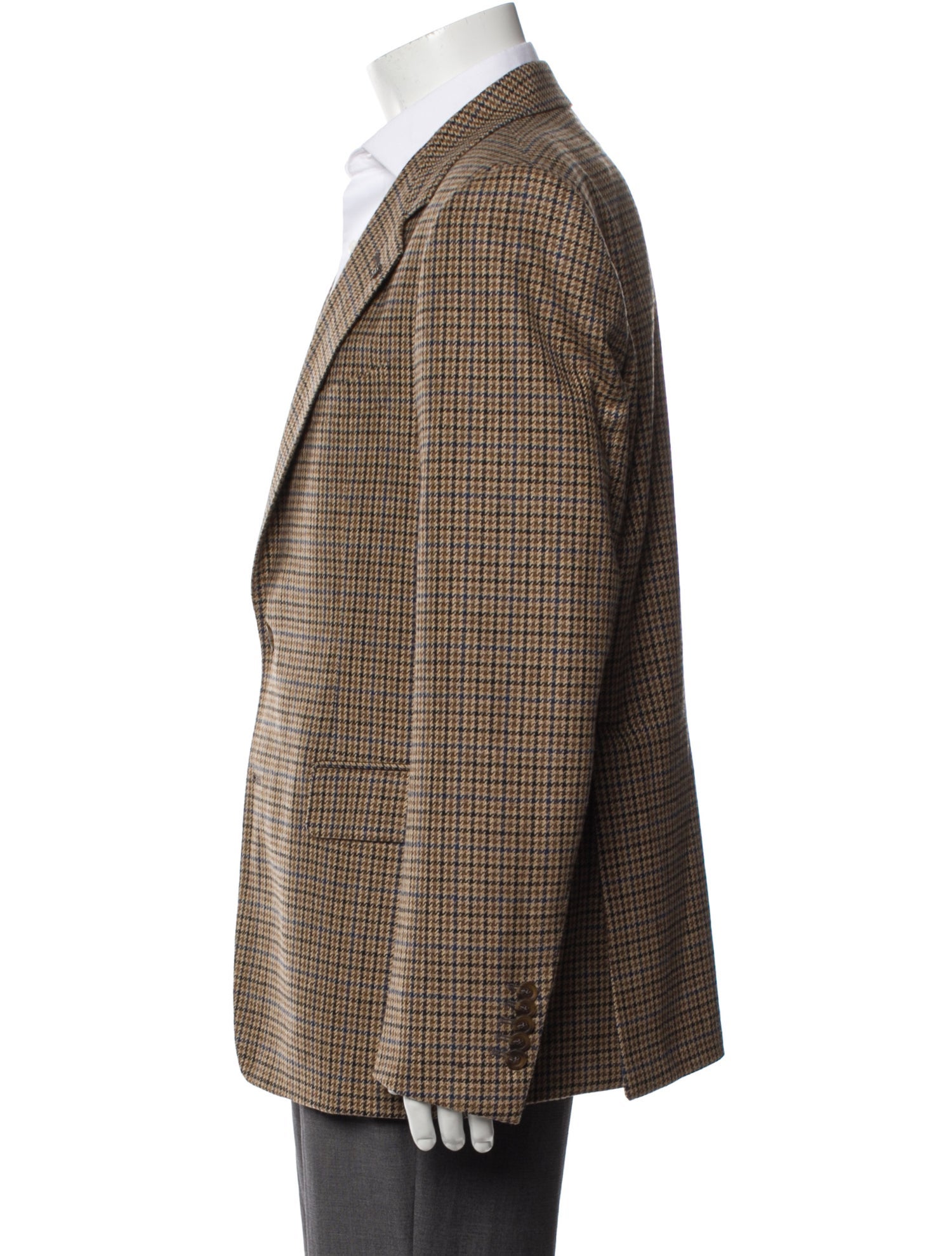Tagliatore Lambswool Houndstooth Print Sport Coat