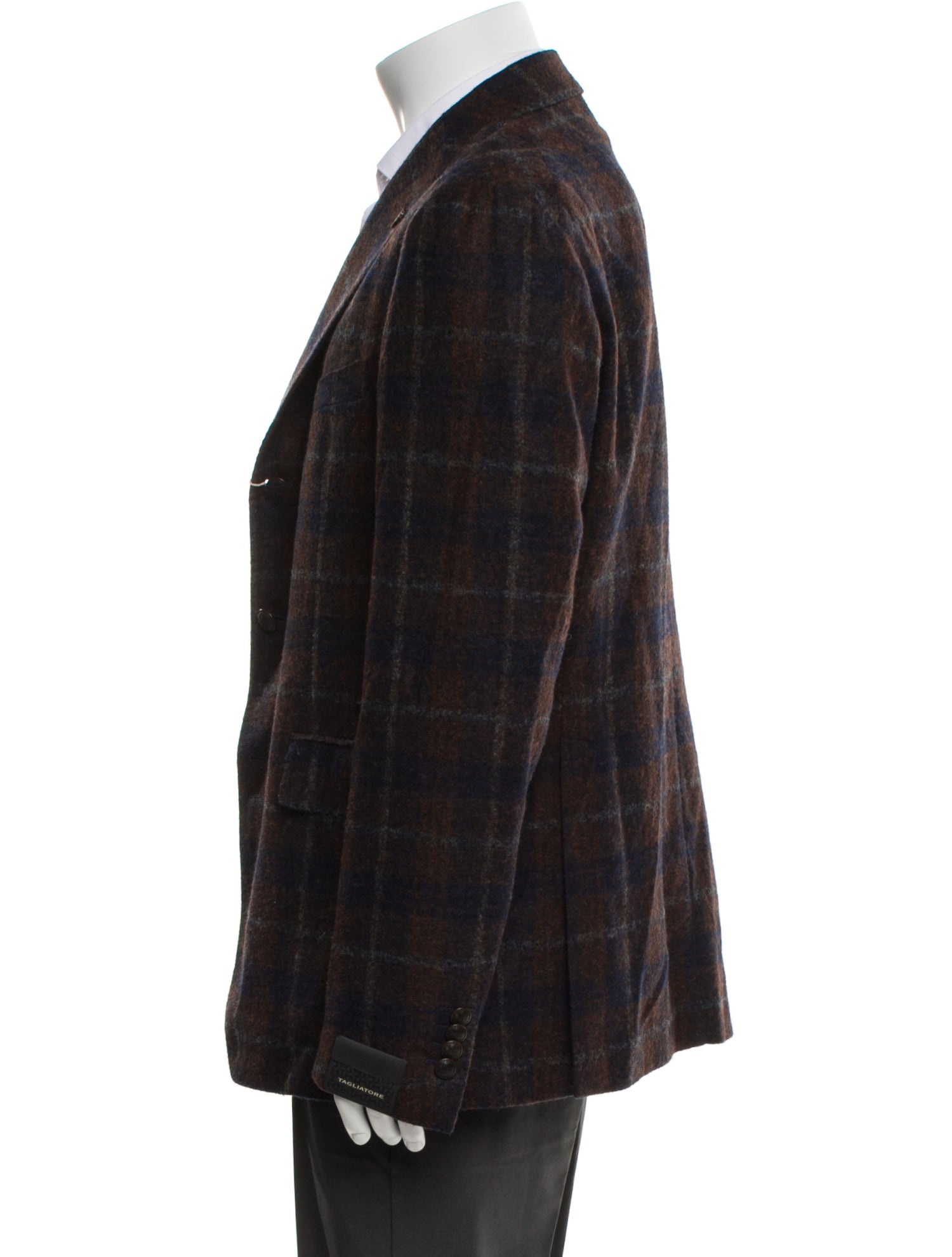 Tagliatore Plaid Print Blazer