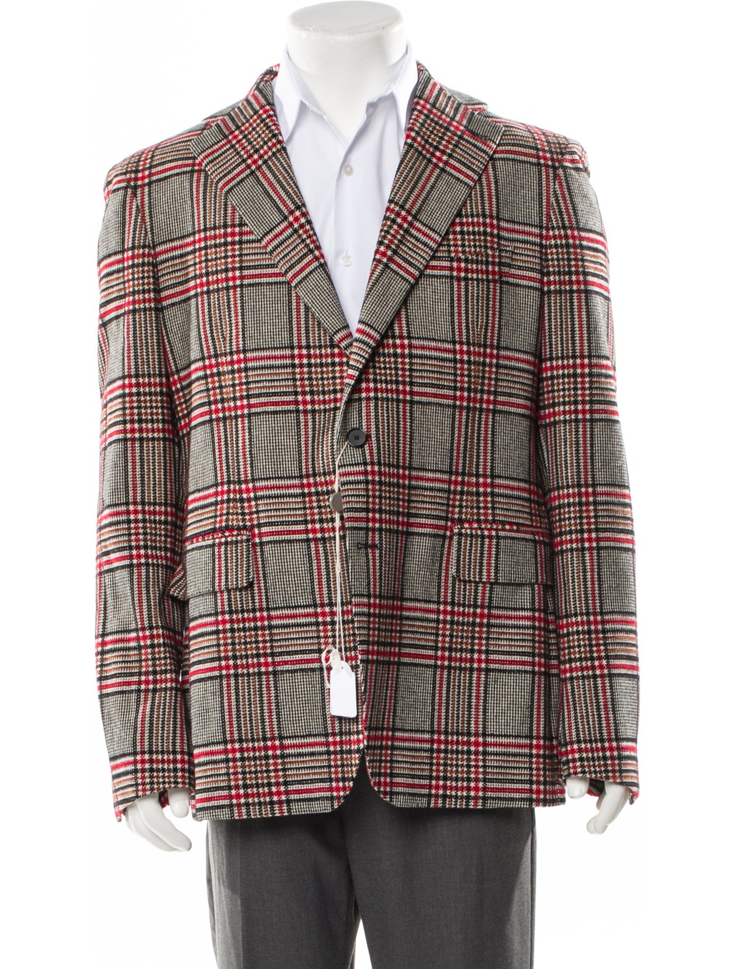Tagliatore Plaid Print Blazer w/ Tags