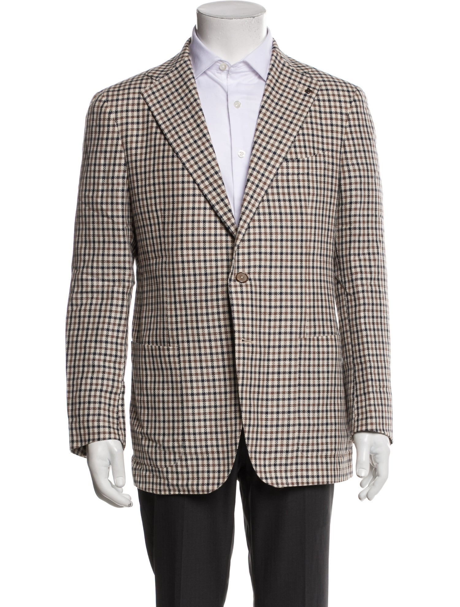 Tagliatore Plaid Print Blazer