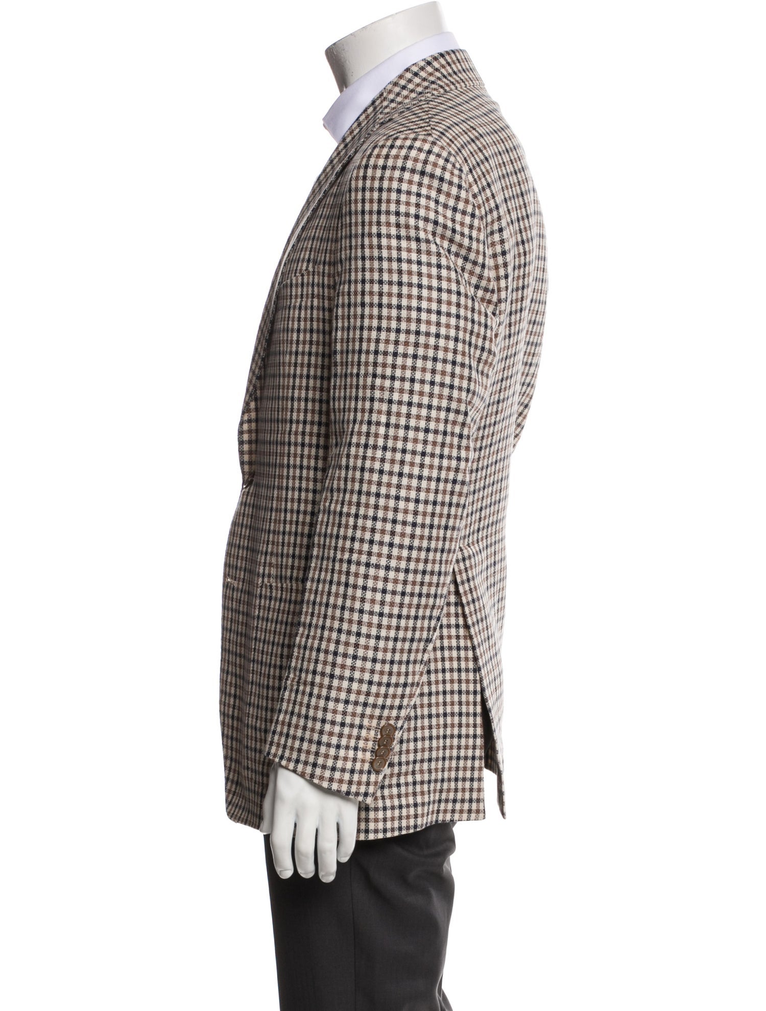 Tagliatore Plaid Print Blazer