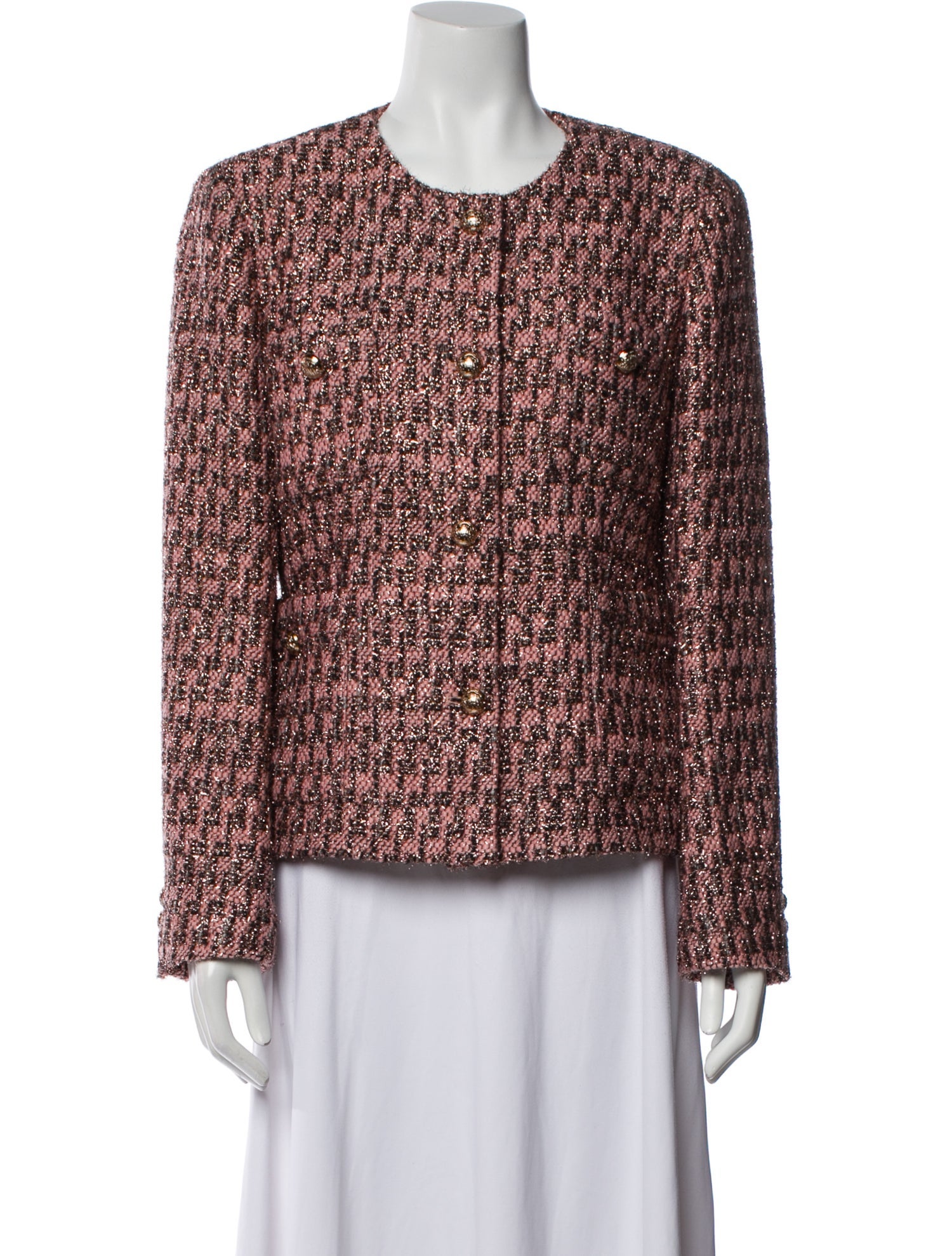 Tagliatore Tweed Pattern Evening Jacket