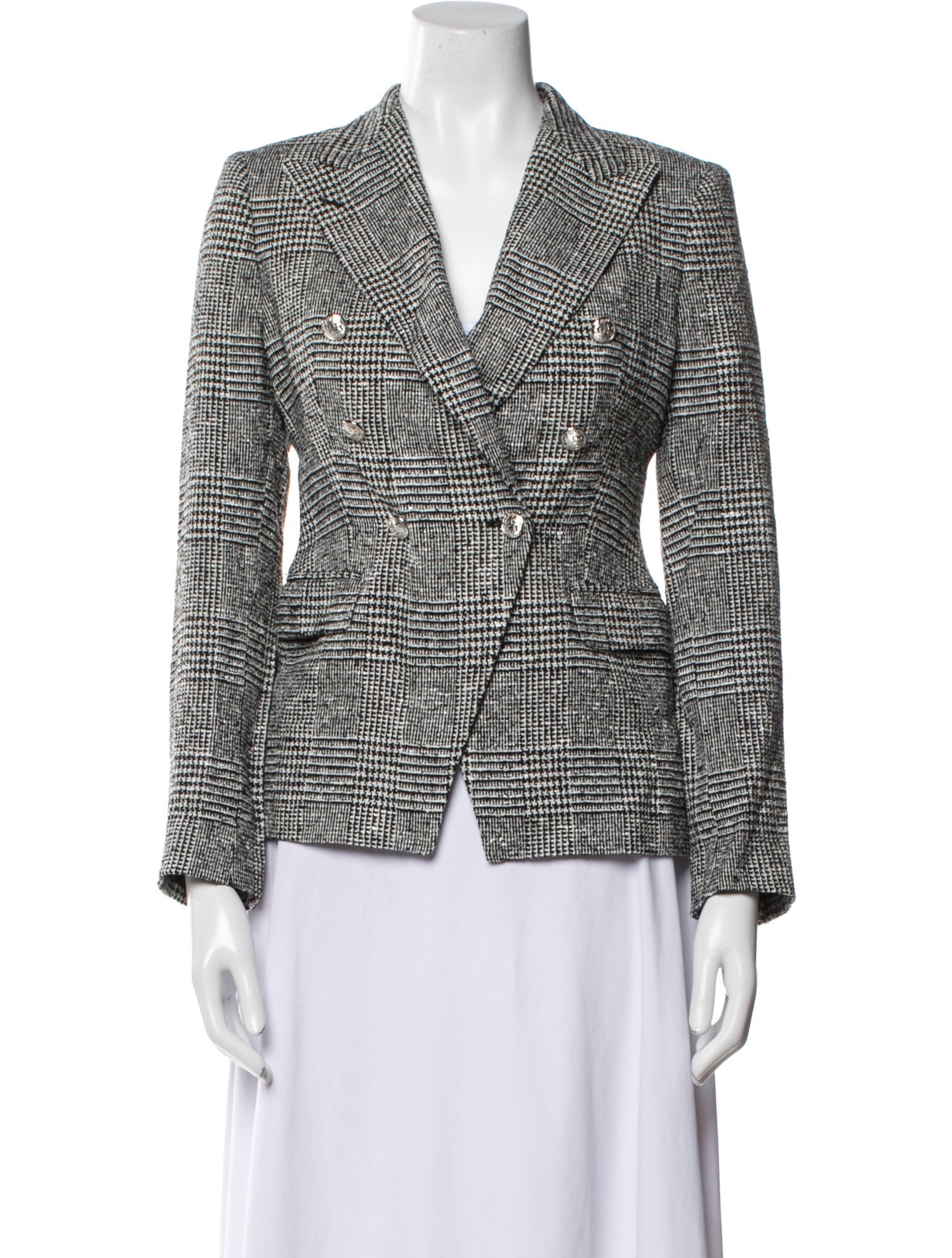 Tagliatore Plaid Print Blazer