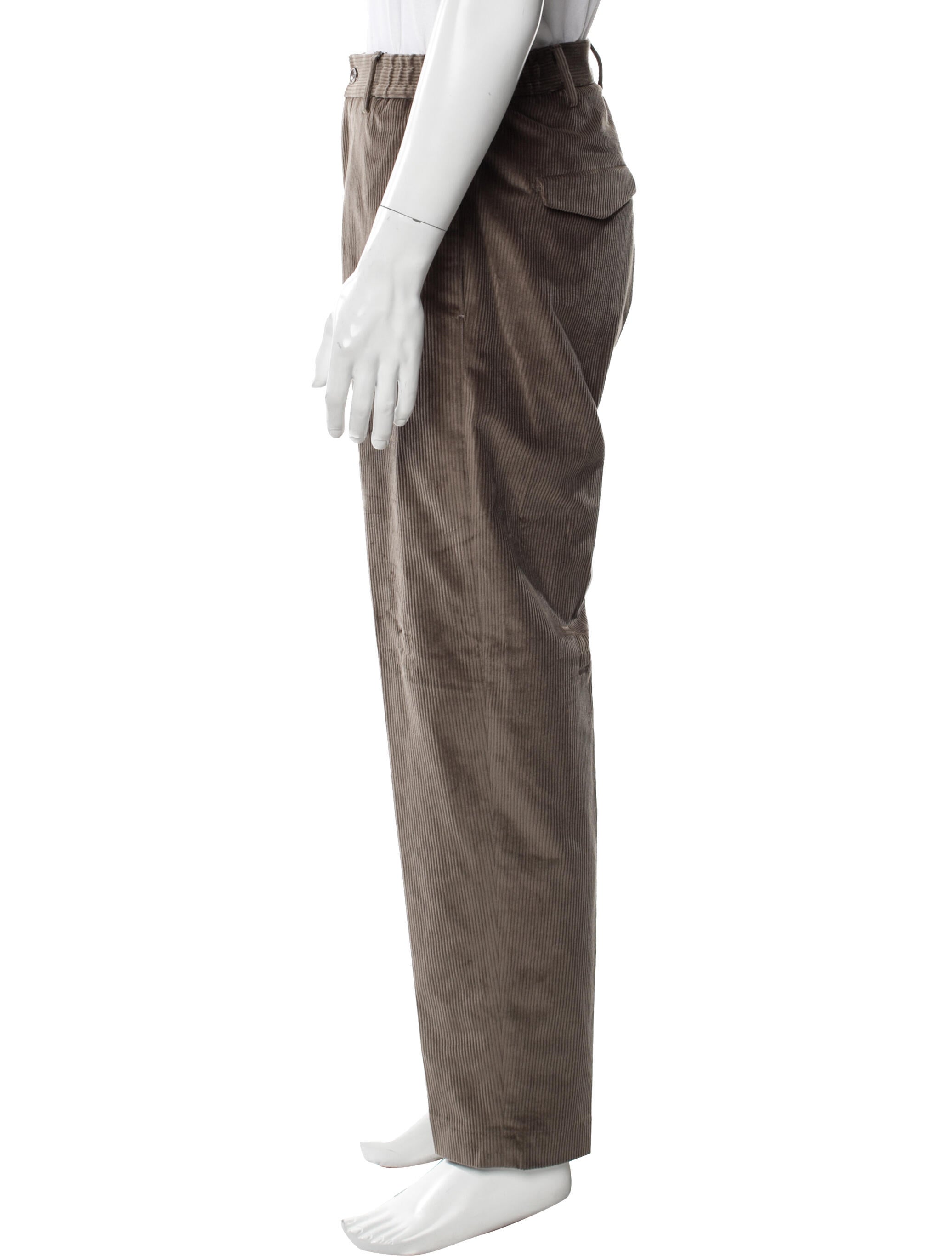 Tagliatore Plaid Print Corduroy Pants