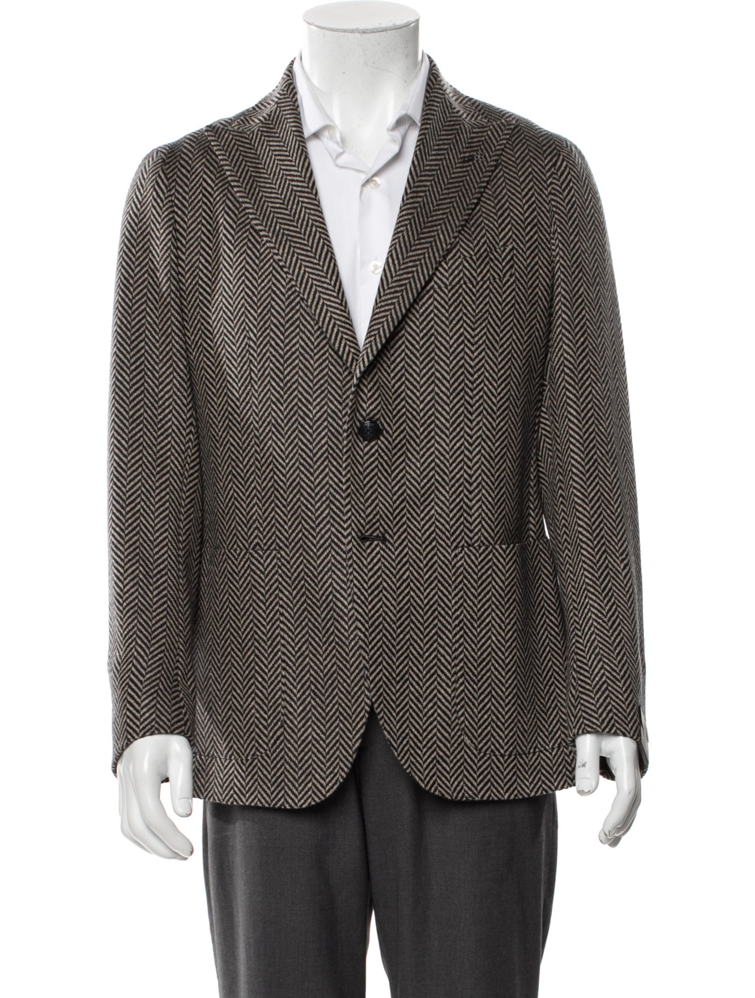 Tagliatore Virgin Wool Printed Blazer