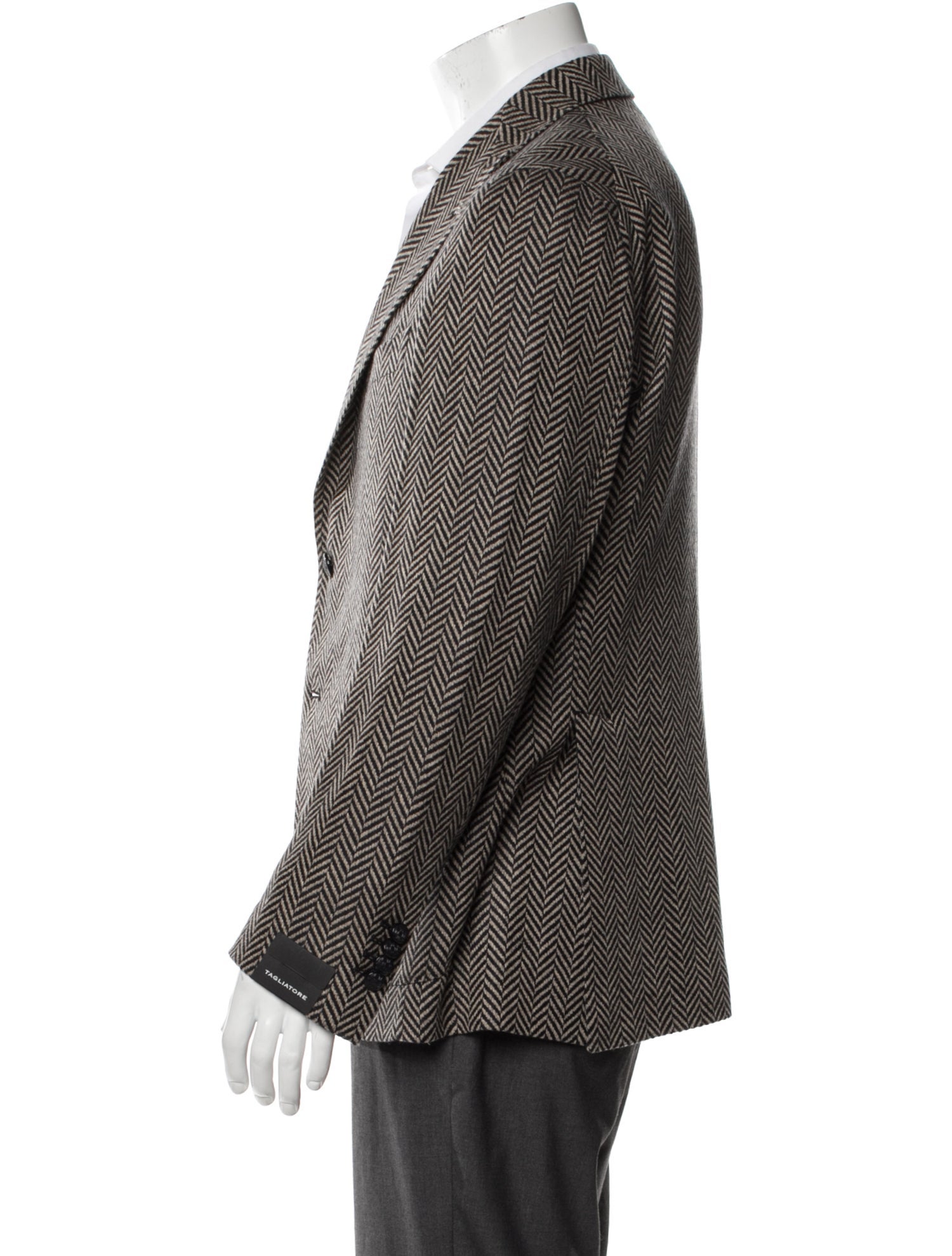 Tagliatore Virgin Wool Printed Blazer