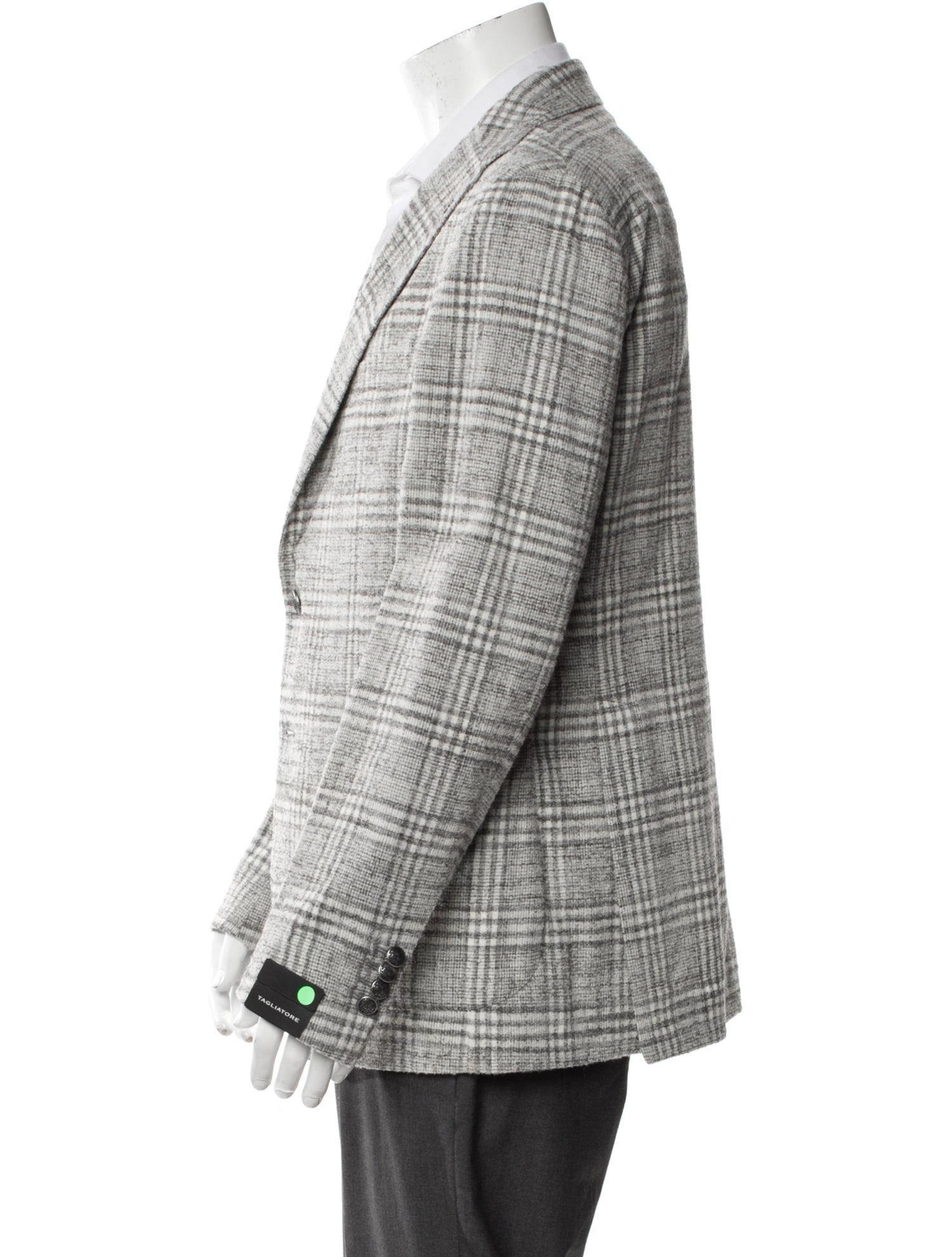 Tagliatore Plaid Print Blazer