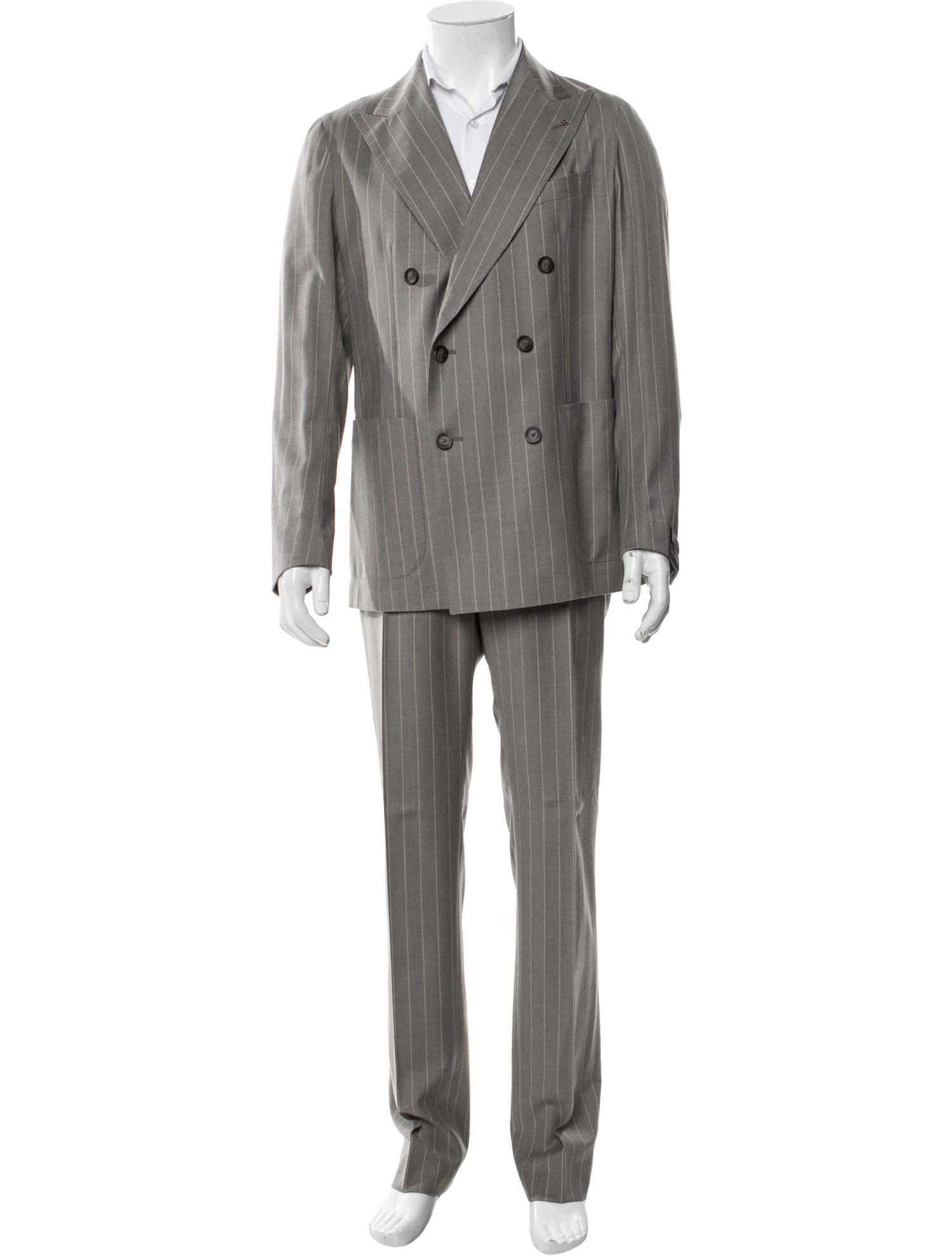 Tagliatore Virgin Wool Striped Two-Piece Suit