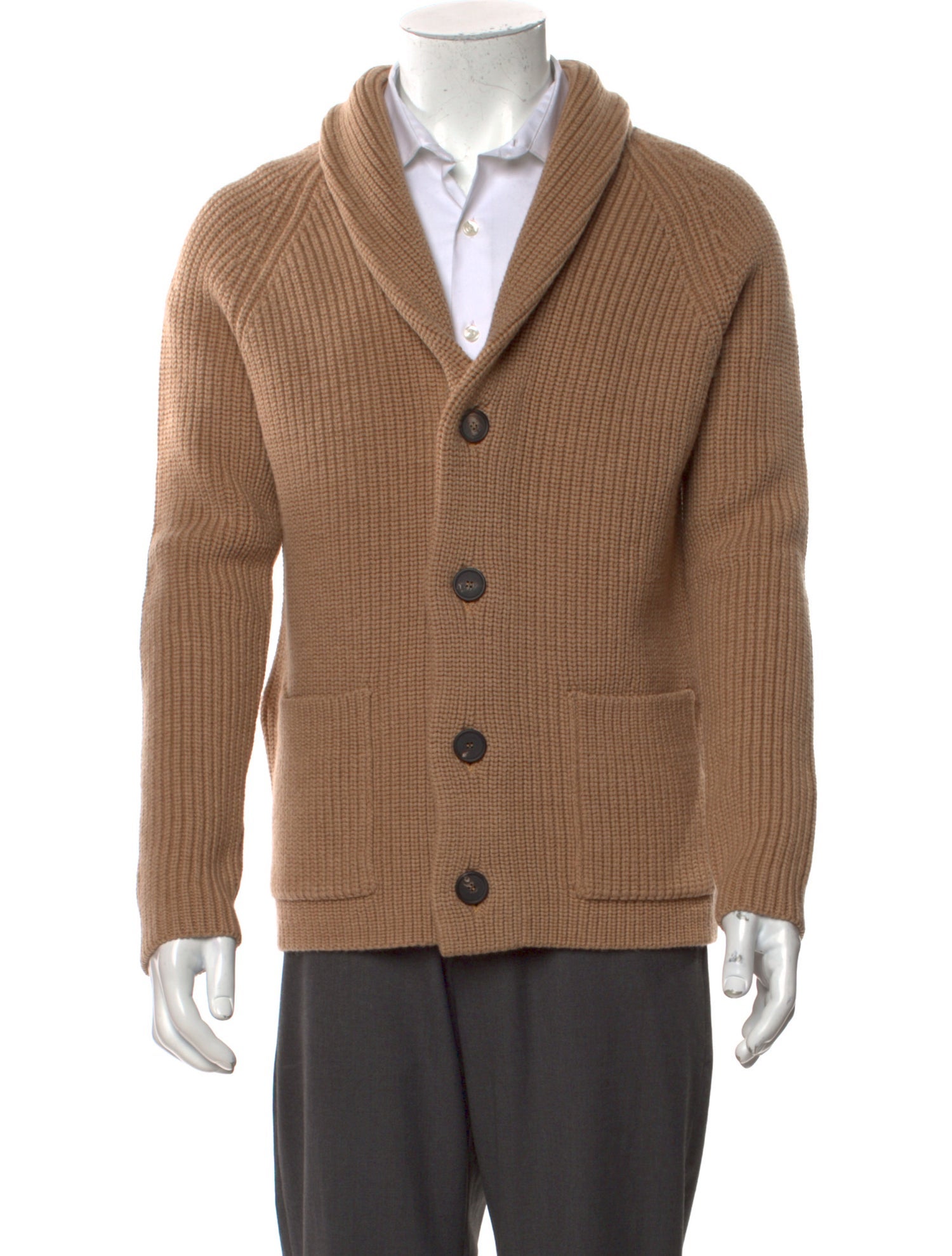Tagliatore Wool Cowl Neck Cardigan