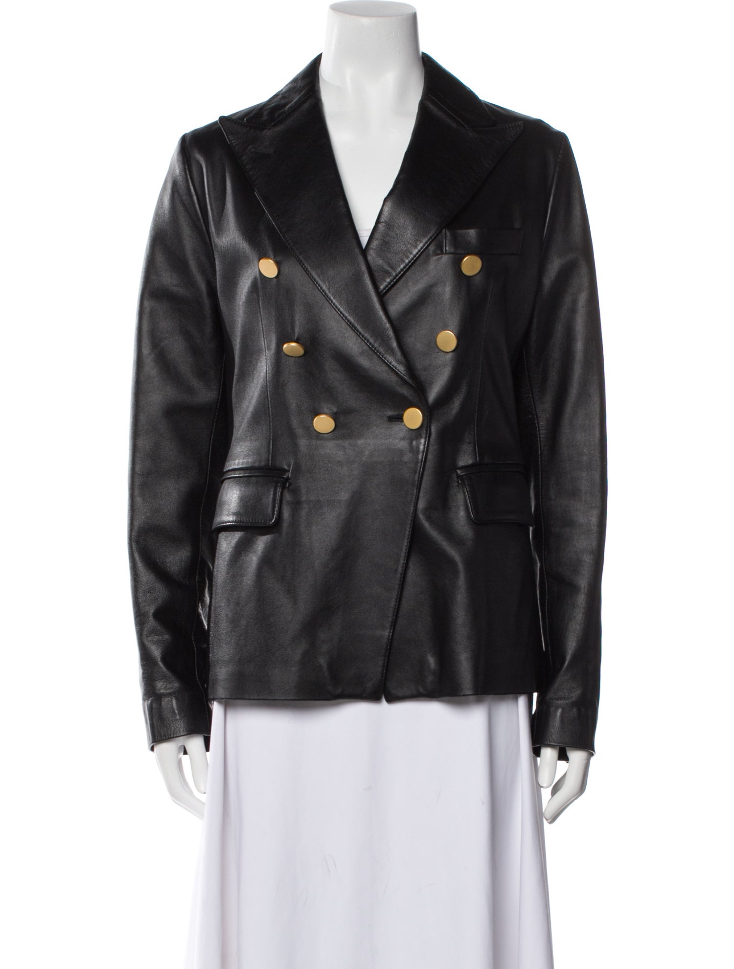 Tagliatore Lamb Leather Blazer