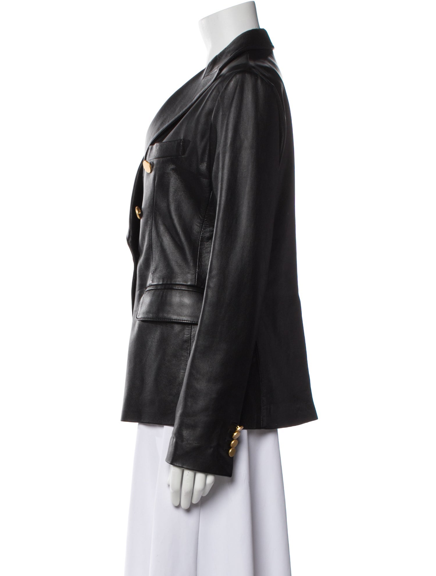 Tagliatore Lamb Leather Blazer