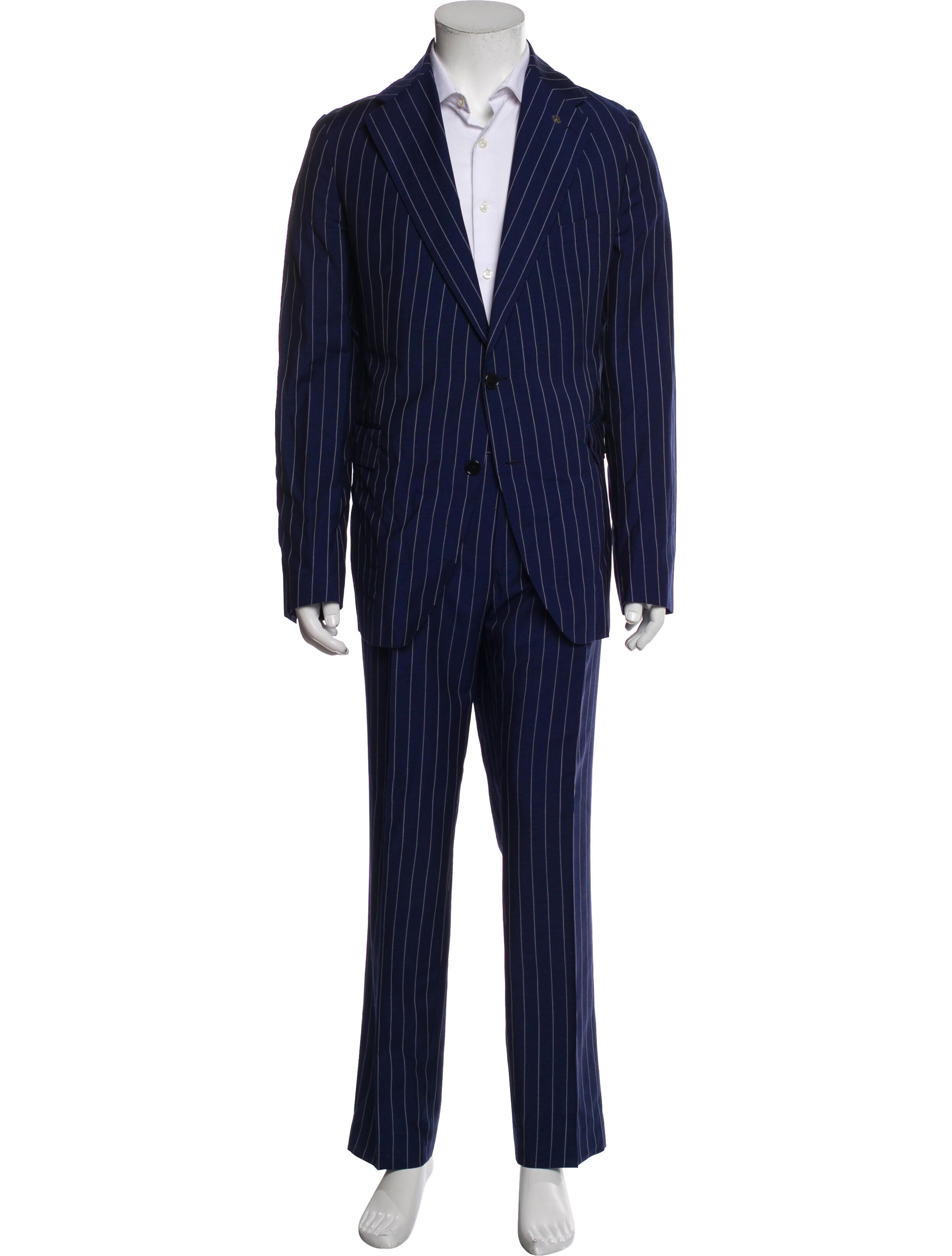 Tagliatore Virgin Wool Striped Two-Piece Suit