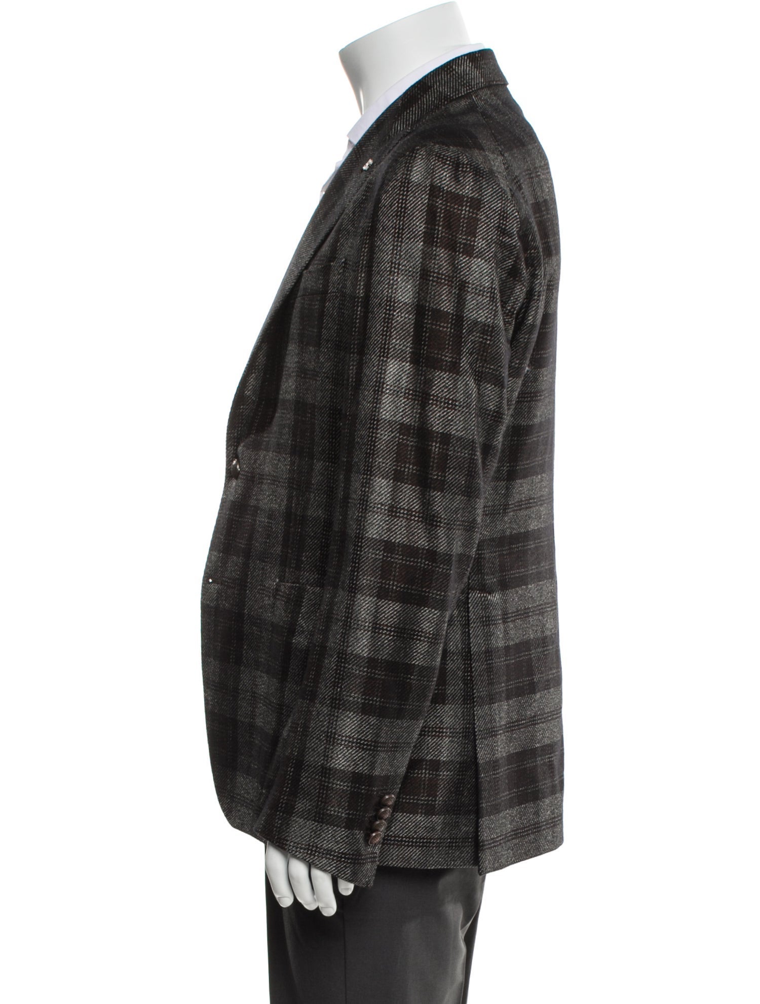 Tagliatore Plaid Print Blazer