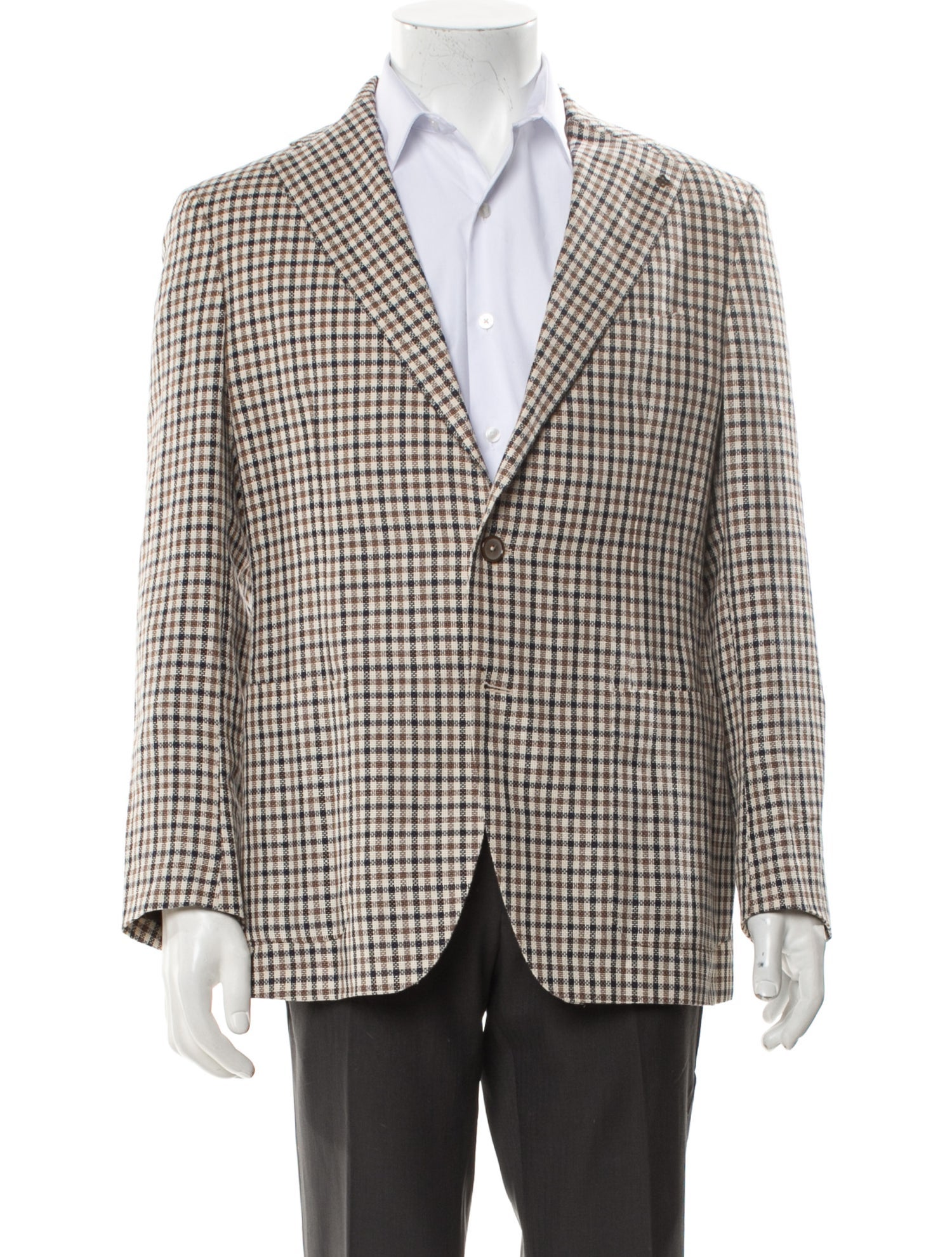Tagliatore Plaid Print Blazer