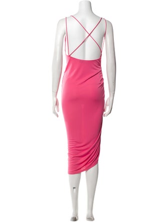 The Andamane Cowl Neck Knee-Length Dress