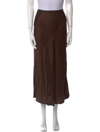 The Andamane Ruffle Embellishment Midi Length Skirt