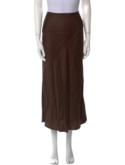 The Andamane Ruffle Embellishment Midi Length Skirt