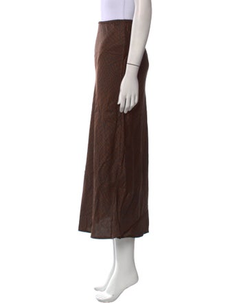 The Andamane Ruffle Embellishment Midi Length Skirt