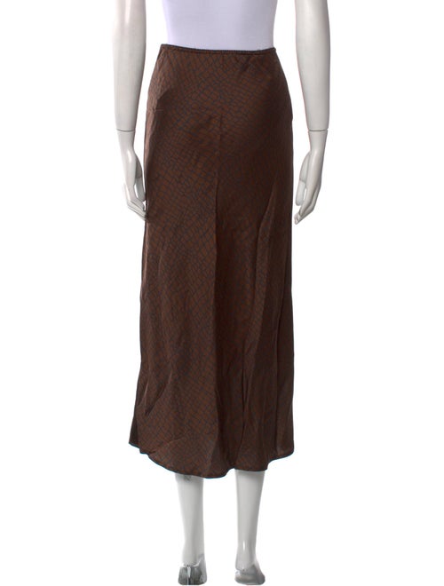 The Andamane Ruffle Embellishment Midi Length Skirt