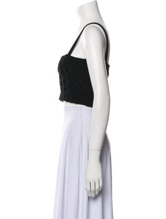 The Andamane Wool Square Neckline Crop Top