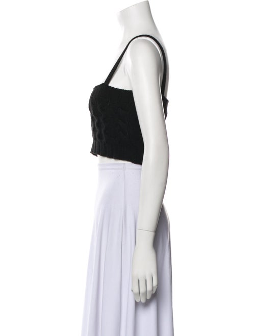 The Andamane Wool Square Neckline Crop Top