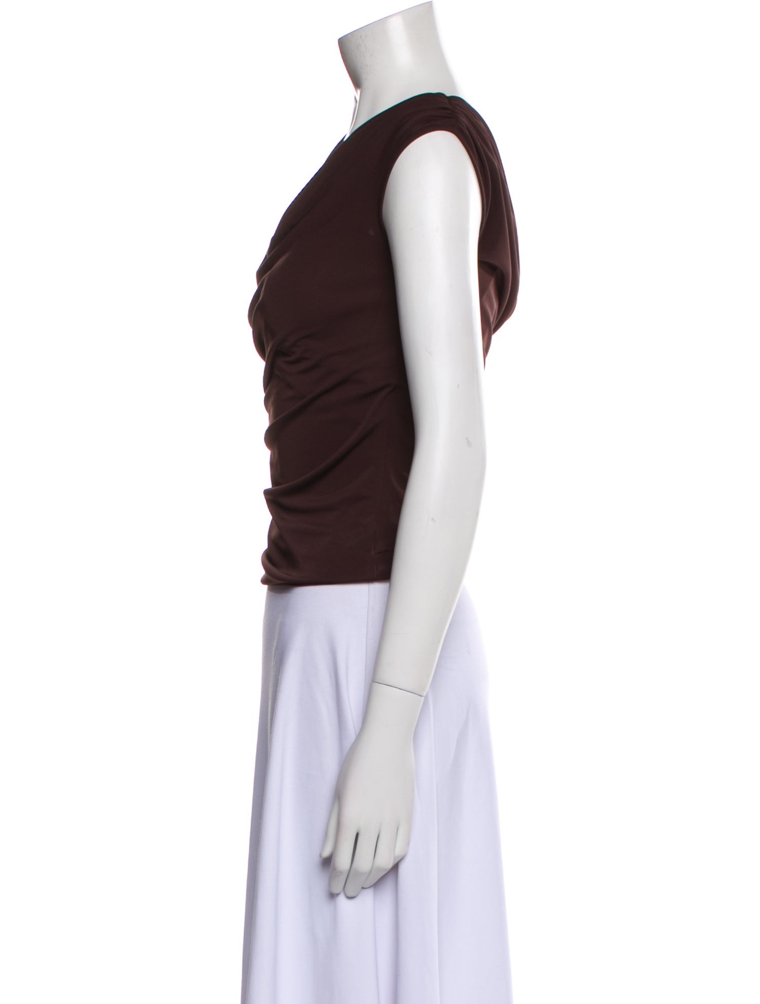 The Andamane Trixie Cowl Neck Crop Top