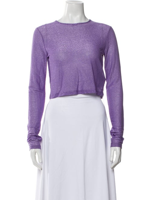 The Andamane Bateau Neckline Long Sleeve Crop Top