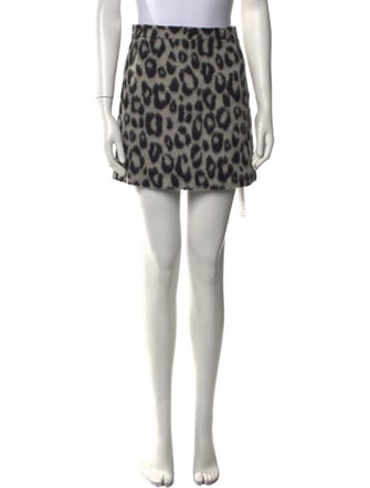 The Andamane Animal Print Mini Skirt