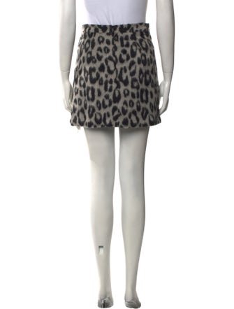 The Andamane Animal Print Mini Skirt