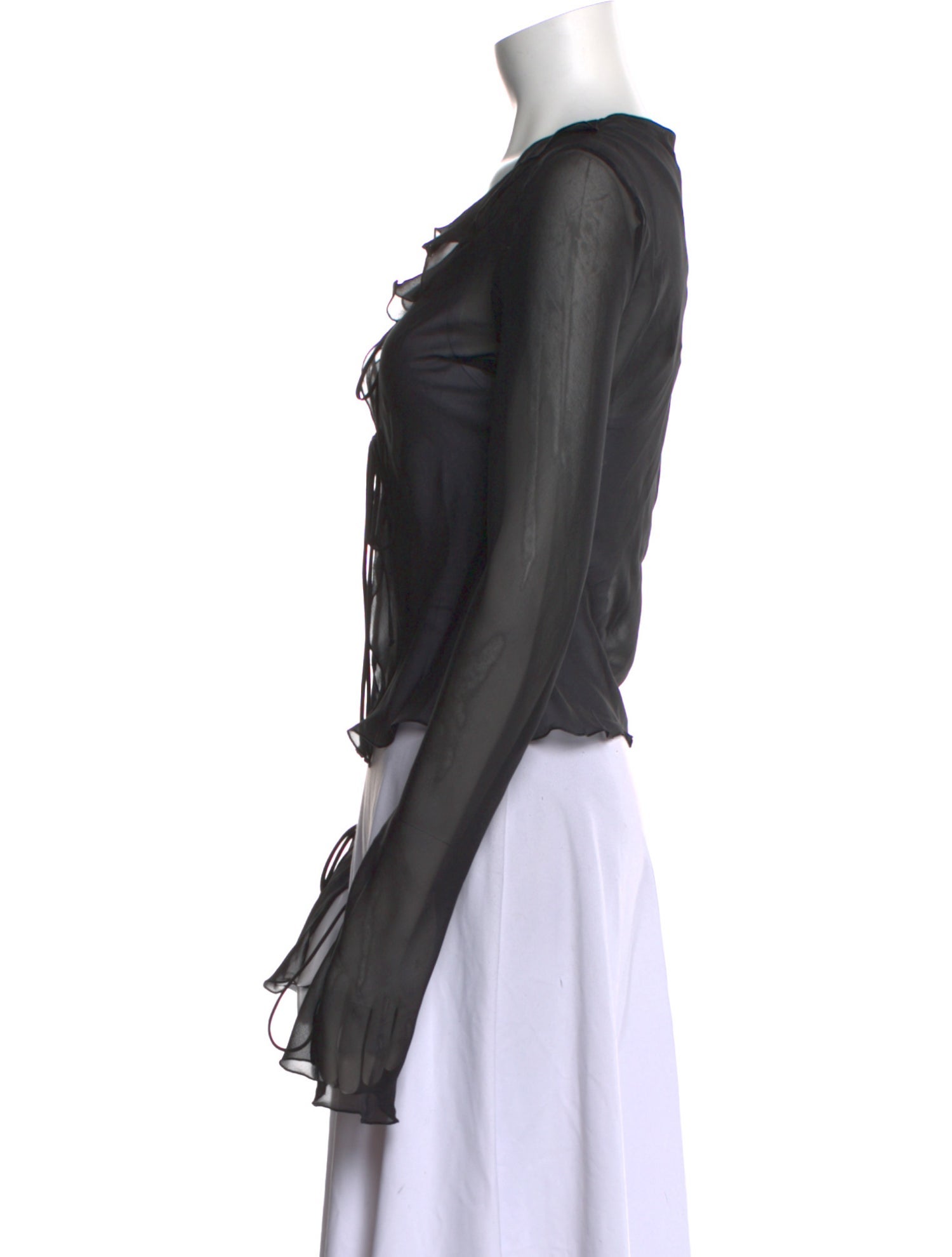 The Andamane Silk Open Front Top w/ Tags