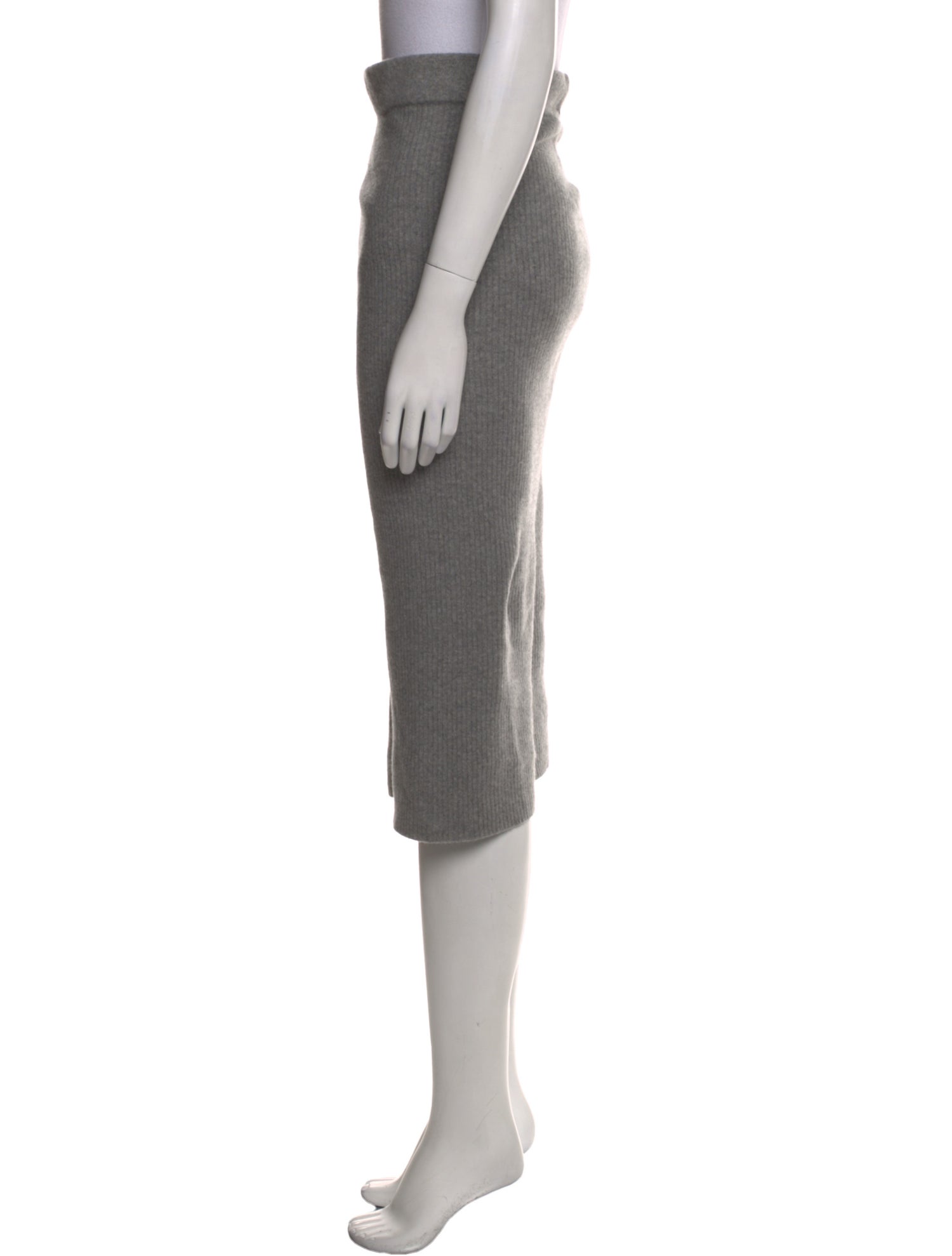 The Andamane Merino Wool Midi Length Skirt