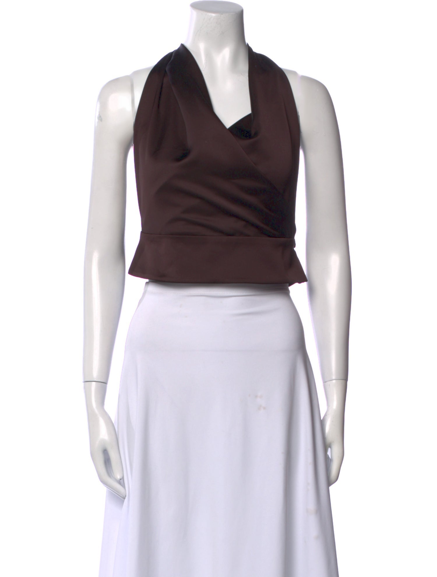 The Andamane Cowl Neck Sleeveless Crop Top w/ Tags