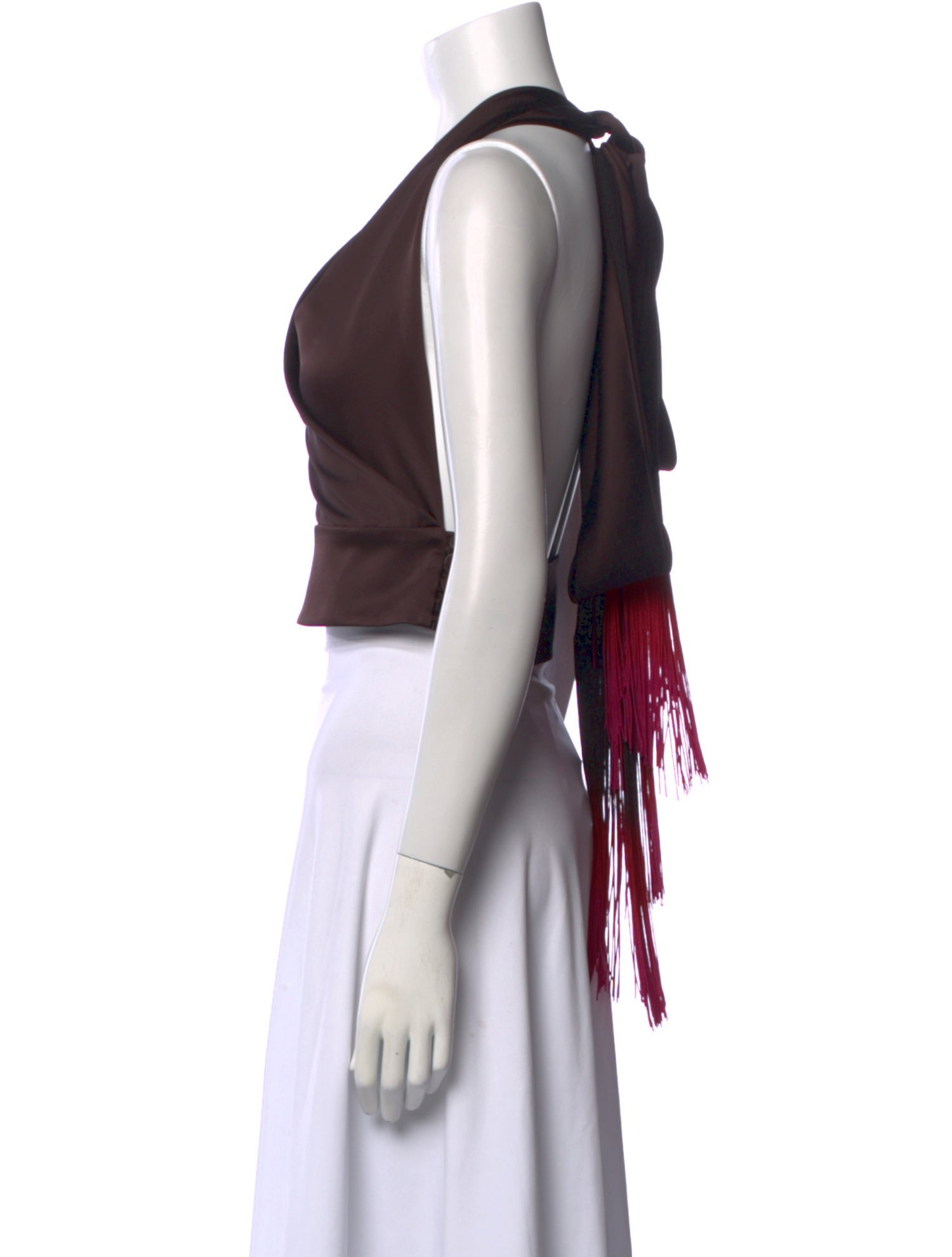 The Andamane Cowl Neck Sleeveless Crop Top w/ Tags