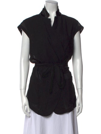 TAKAHIROMIYASHITA The SoloIst. Silk Short Sleeve Button-Up Top