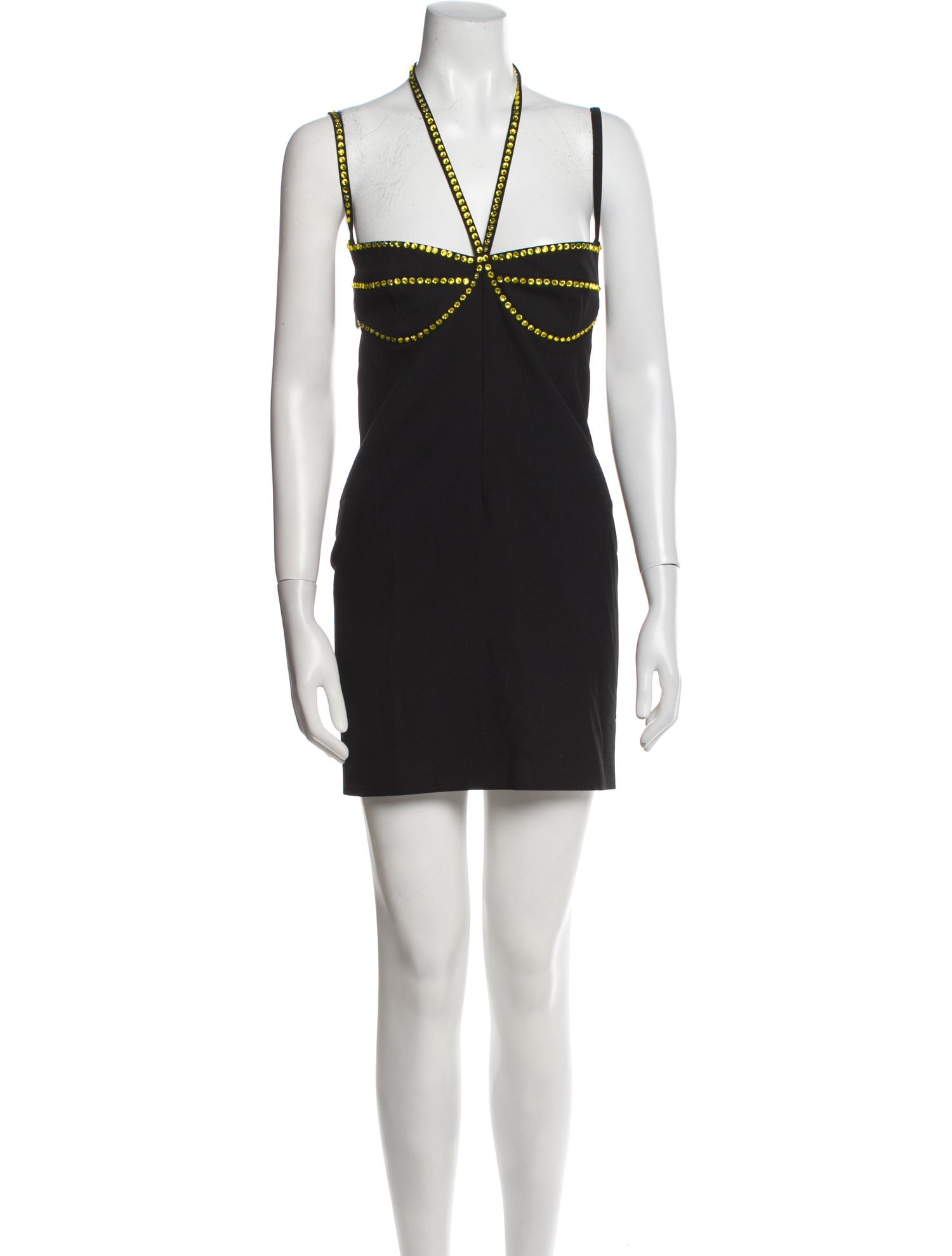 The Attico x Linda Farrow Halterneck Mini Dress